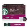 Starbucks Dark Roast K-Cup Coffee Pods, Single-Origin Sumatra (72 Ct.)