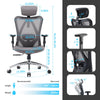 SIHOO Ergonomic High Back Office Chair, Adjustable Computer Desk Chair with Lumbar Support, 300Lb, Gray