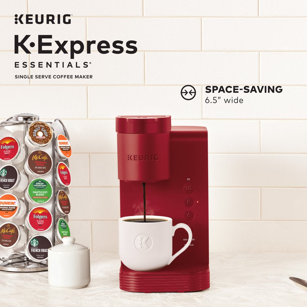 Keurig K-Express Essentials Single-Serve K-Cup Pod Coffee Maker, Red