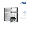 Arctic King 3.2 Cu Ft Two Door Mini Fridge with Freezer, Black, E-Star, ARM32D5ABB