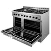 NXR 48 In. LED Professional Style 7.2 Cu. Ft. Freestanding Gas Range