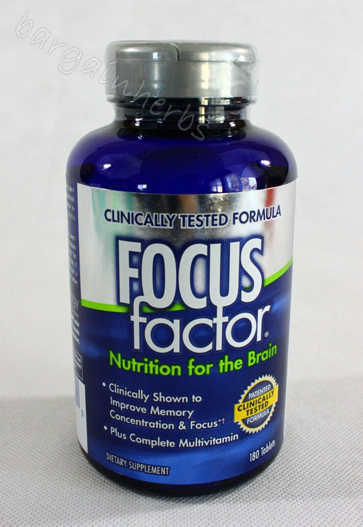 FOCUS Factor Nutrition for the Brain Dietary Supplement, 180 Tablets Exp:07/2025