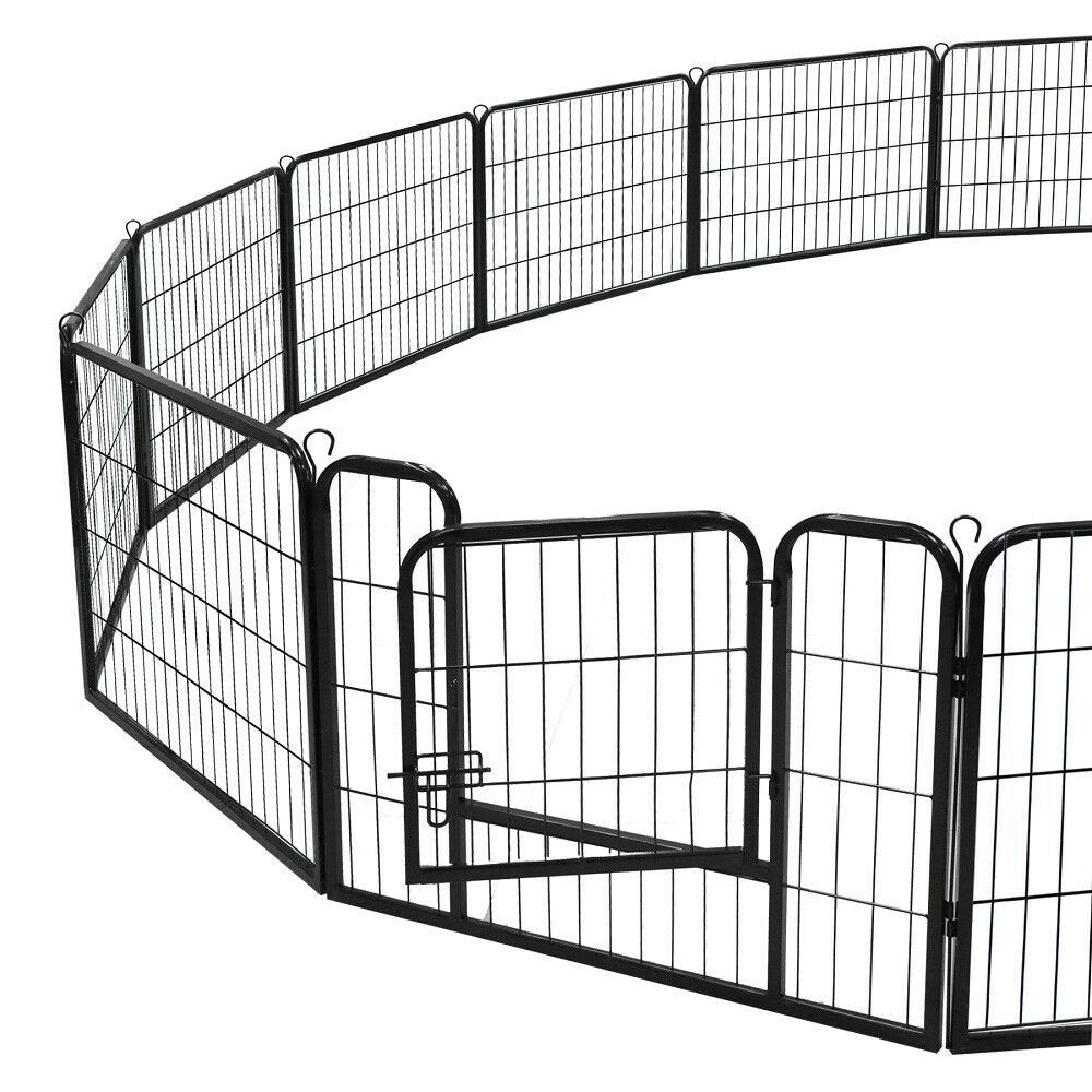 Zenstyle Foldable Detachable Multiple Shape Pet Playpen 16 Panel Dog Kennel Exercise