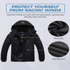 Wantdo Women'S Waterproof Hooded Warm Snowboard Jacket Winter Snow Coat Black S