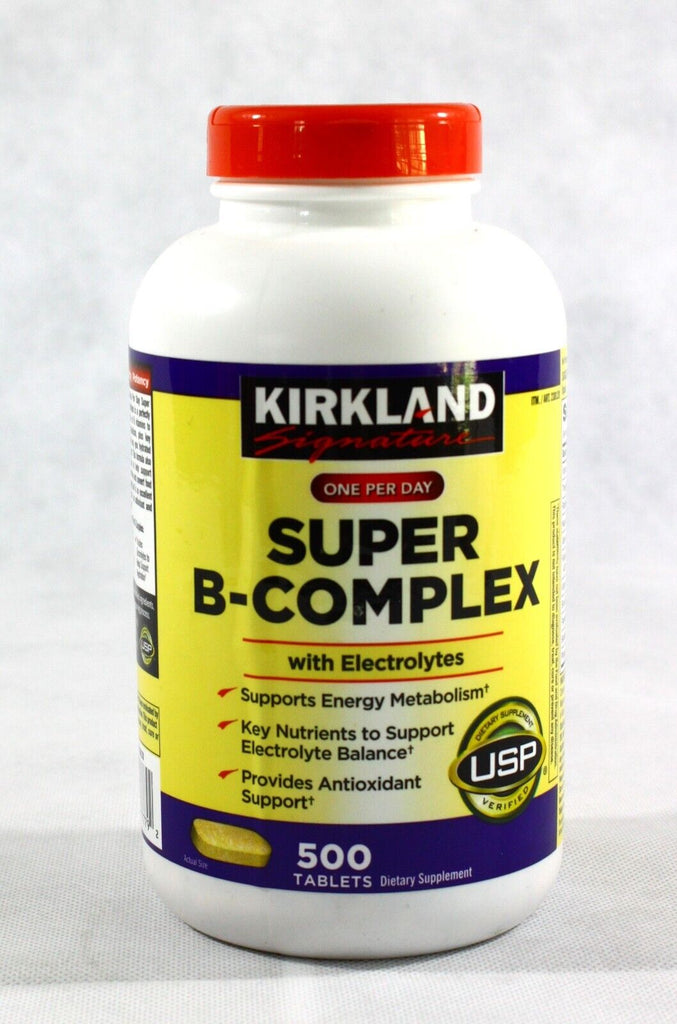 Kirkland Signature Super B-Complex with Electrolytes 500 Tablets Exp: 02/2025