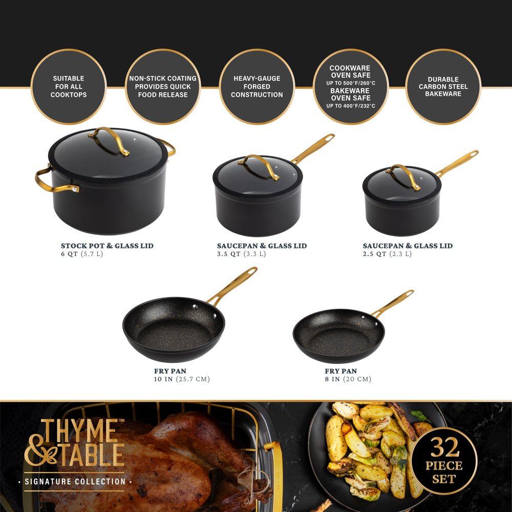 Nonstick Cookware Sets Pots And Pans Set With Wood Handles - Temu