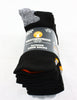 5 Pair New Weatherproof Men’S Outdoor Wool Blend Crew Sock Black Size 6-12