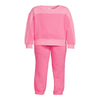 Athletic Works Girls’ Fleece Sweatshirt and Sweatpants Set, 2-Piece, Sizes 4-18 & Plus