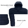 Wantdo Women'S plus Size Short Puffer Coats Quilted Zip up Parka Snow Winter Jacket Navy 5X