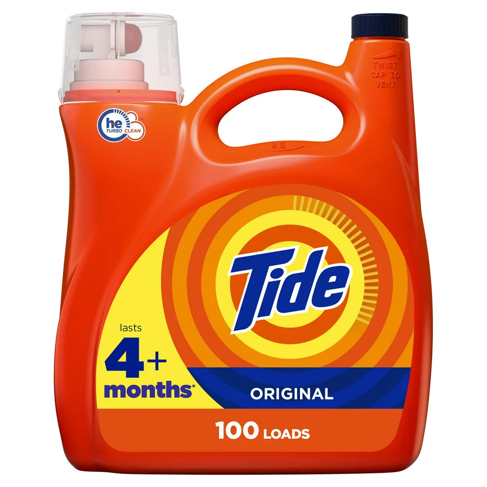 Tide Original Liquid Laundry Detergent, 100 Loads, 146 Fl Oz