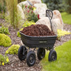 Gorilla Carts GOR4PS 600-Lb. Poly Garden Dump Cart with 10" Tires