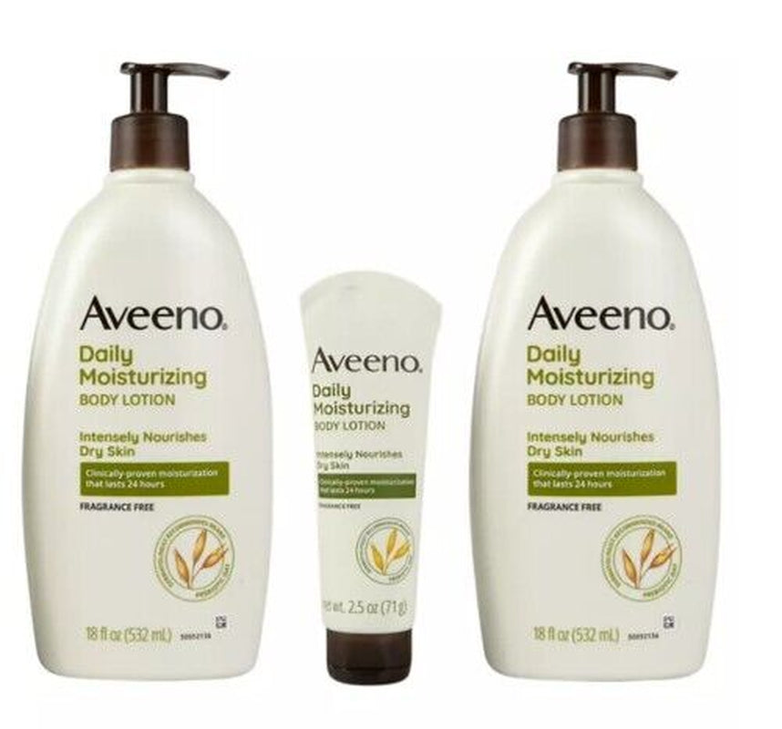 Aveeno Daily Moisturizing Lotion (18 Fl. Oz., 2 Pk. with 2.5 Oz. Tube)