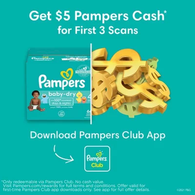 Pampers Baby Dry One-Month Supply Diapers (Sizes: 1-6)