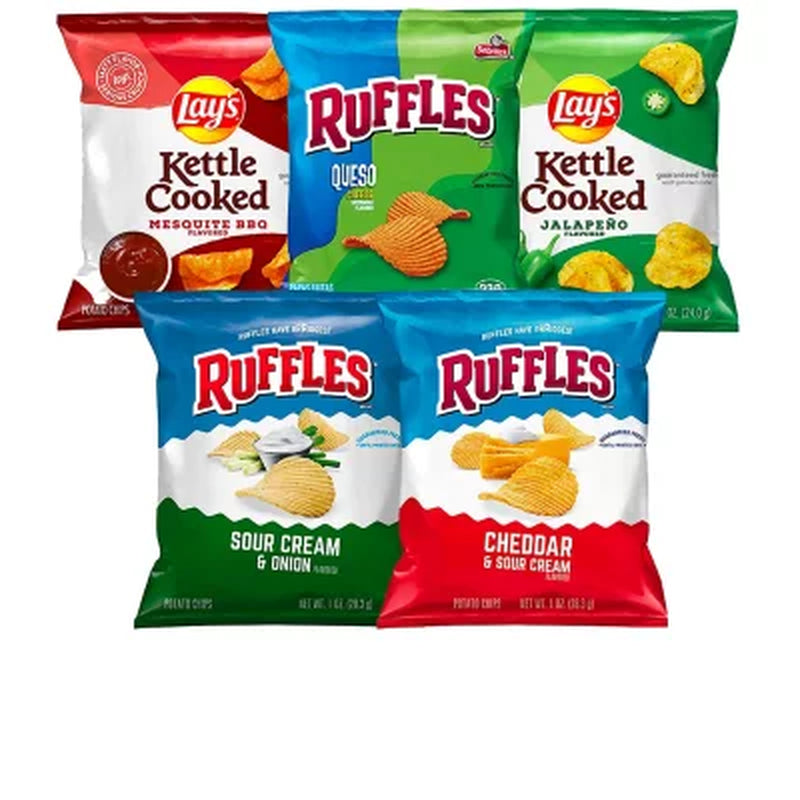 Lay'S and Ruffles Crunch Mix Variety Pack Chips (50 Ct.)