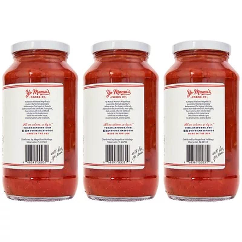 Yo Mama'S Foods Low-Sodium Marinara Pasta Sauce (25 Oz., 3 Pk.)