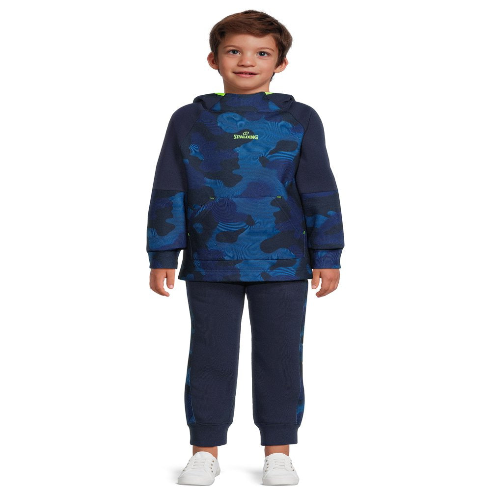 Spalding Boys Camo Fleece Hoodie and Jogger 2-Piece Set, Sizes 4-18 & Husky