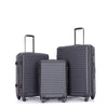 Travelhouse 3 Piece Luggage Set Hardshell Lightweight Suitcase with TSA Lock Spinner Wheels 20In24In28In.(Black)