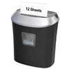 Dodocool 12-Sheet Paper Shredder, Crosscut Paper/Cd/Credit Card Shredders with Pullout Basket for Home Office Use, Black