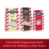 GHIRARDELLI Dark Chocolate Peppermint Bark Chocolate Squares, Layered Dark Chocolate and White Chocolate Candy, 7.7 Oz Bag