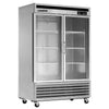 Maxx Cold X-Series Double Glass Door Commercial Refrigerator, Stainless Steel (49 Cu. Ft.)