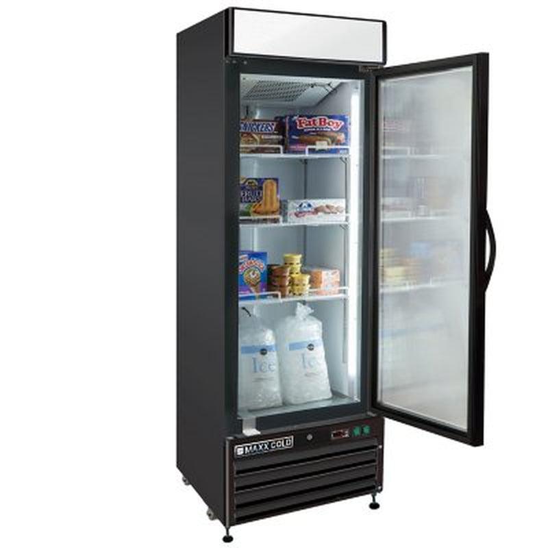 Maxx Cold X-Series Single Door Upright Merchandiser Freezer (23 Cu. Ft.)