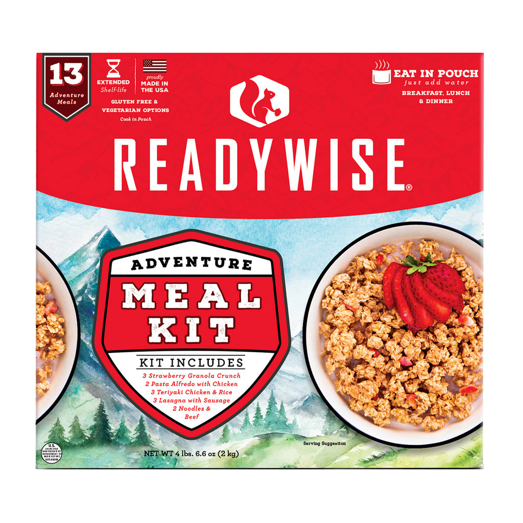 Readywise Adventure 13 Packable Meal Kit (32.5 Total Servings) - Free Shipping