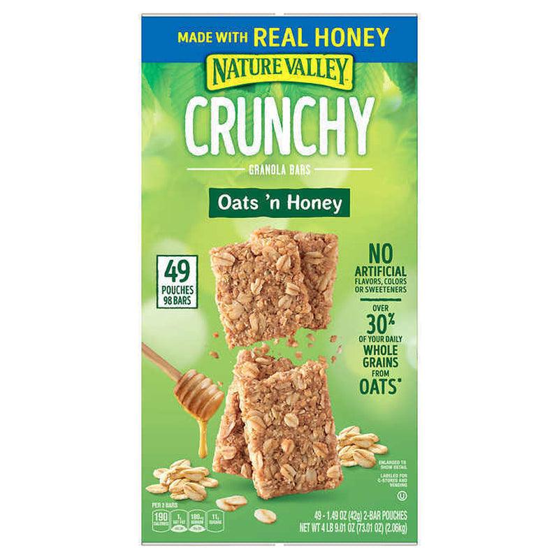 🔥 Nature Valley Crunchy Granola Bar, Oats 'N Honey, 1.49 Oz, 49-Count 🔥