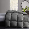 Whatsbedding down Feather Comforter Duvet Insert Cotton Grey Goose Duck Feather down Comforter All Season Solid, Twin