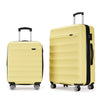 Ginza Travel 2 Piece Luggage Sets Hard Shell Suitcase Set with Double Spinner Wheels