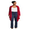 What'S Next Women'S and Women'S plus Size Ribbed Flyaway Cardigan