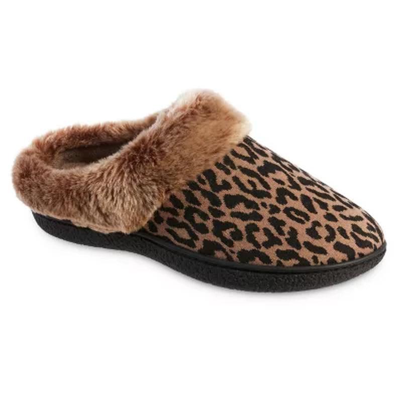 Ladies Isotoner Memory Foam Hoodback Comfort Slippers