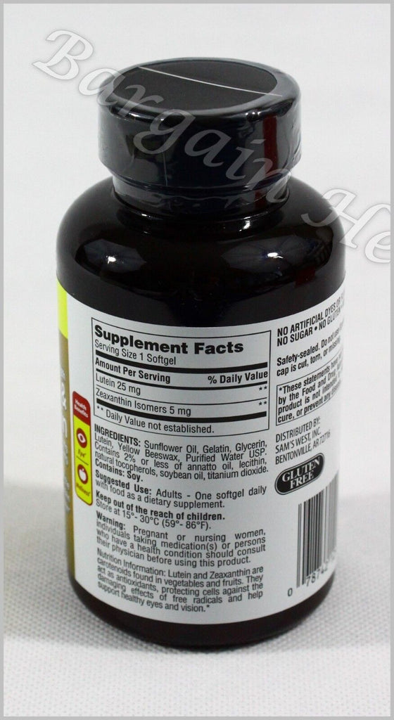 Member'S Mark Lutein 25Mg & Zeaxanthin 5Mg 150 Softgels New Free Shipping