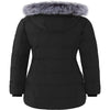 Wantdo Women'S Winter Jacket Warm Puffer Coat Insulated Winter Coat Black M