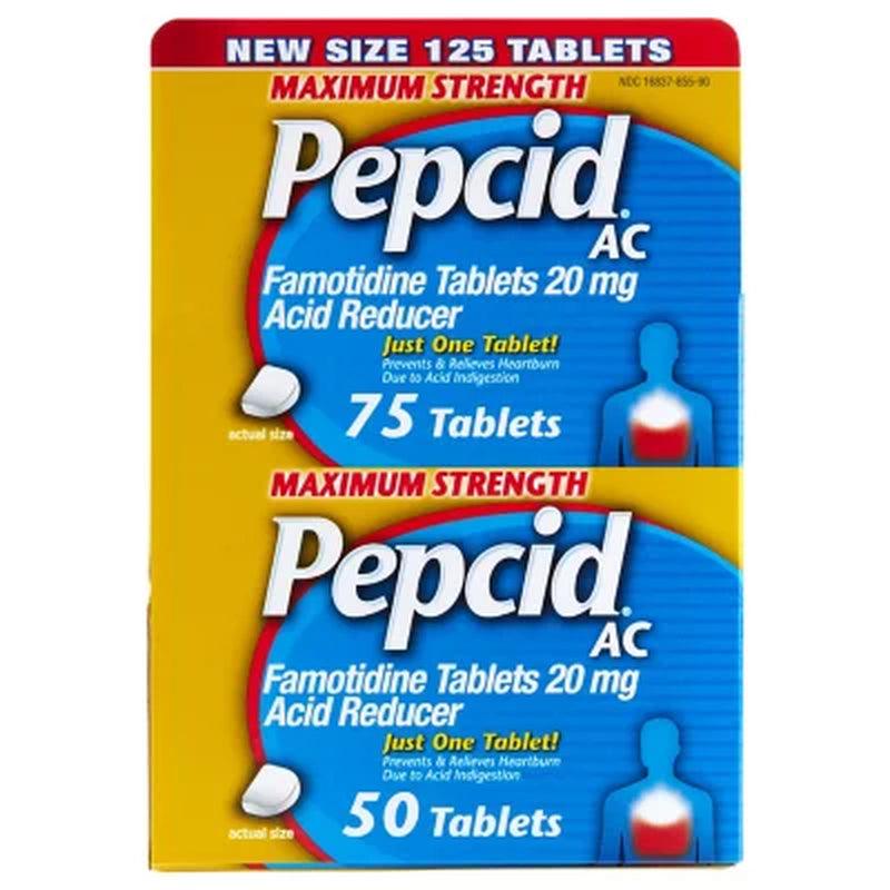 Pepcid AC Maximum Strength for Heartburn Prevention & Relief (125 Ct.)