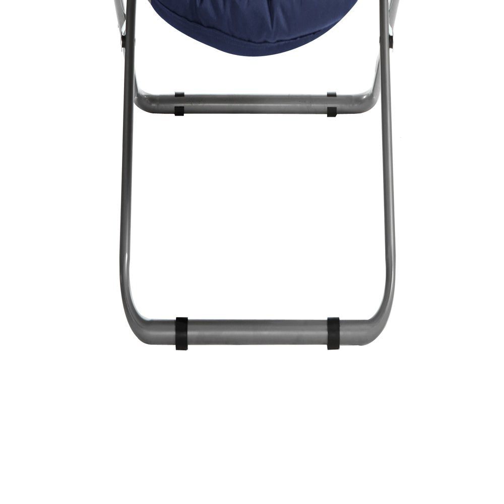 Urban Shop Polyester Folding Chair, Blue