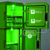 Minecraft Green Creeper Body 12 Can Mini Fridge 8L 2 Door Ambient Lighting 25.2" H 9.5" W 9.1" D