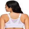 Glamorise Full Figure plus Size Magiclift Front-Closure Posture Back Bra Wirefree #1265