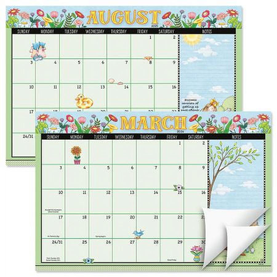 2024-2025 Mary Engelbreit® Desk Calendar Pad, 11-Inch X 16-1/4-Inch Size, Large 24-Month Bookstore-Quality Calendars for Kitchen & Office, by Current