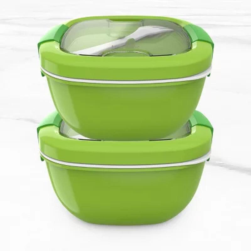 Bentgo Bowl Bento Lunch Box, 2-Pack (Assorted Colors)