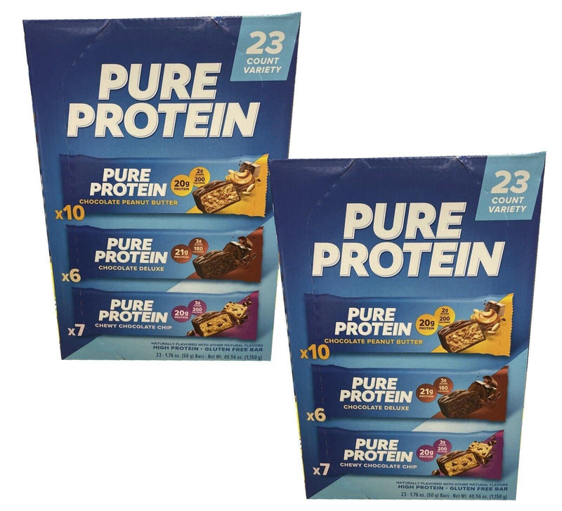 Pure Protein Bars, Variety Pack, 1.76 oz, 23-ct