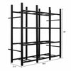 Proslat Heavy-Duty 12 Tote Rack Safely Holds 12 Totes, (Totes Not Included)