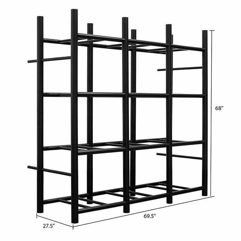 Proslat Heavy-Duty 12 Tote Rack Safely Holds 12 Totes, (Totes Not Included)