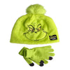 Justice Girls Grinch Hat and Gloves Set, 2-Piece Grinch Green