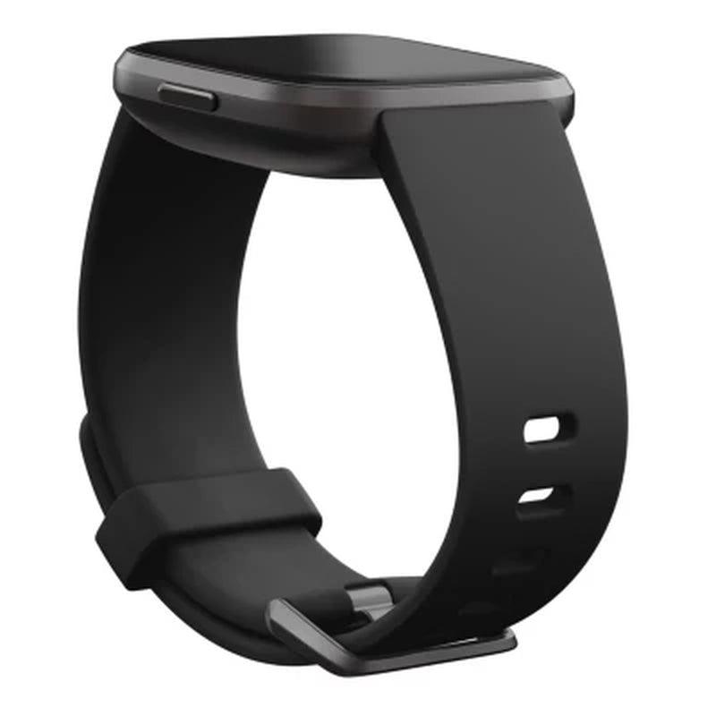 Fitbit Versa 2 Smartwatch Carbon (Black) with Bonus Bands (Olive)