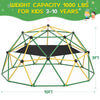 GIKPAL 120"Jungle Gym,4-In-1 Dome Climber with Hammock &Swing for Kids Outdoor Play Equipment, Supports up to 1000Lbs Jungle Gym, Anti-Rust, Easy Assembly, Yellow+ Green