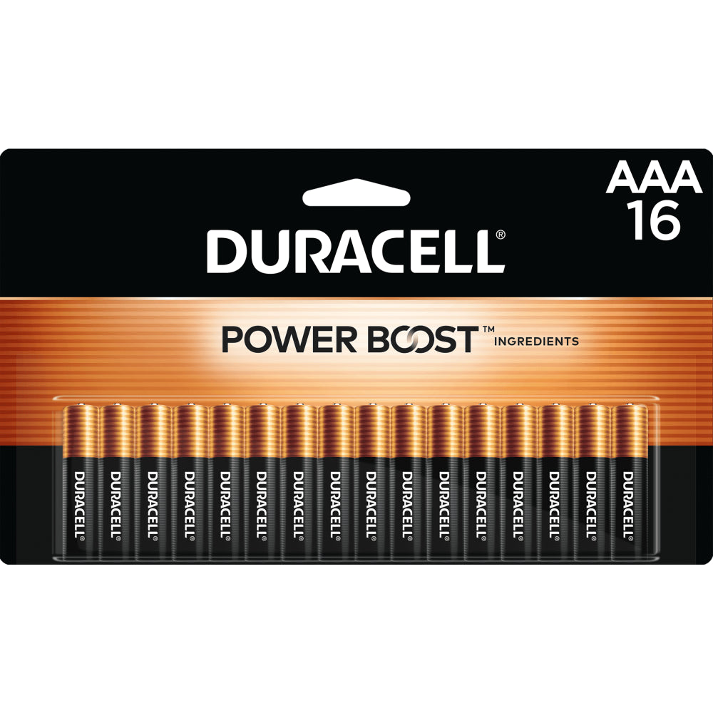 Duracell Coppertop AAA Battery with POWER BOOST™, 16 Pack Long-Lasting Batteries