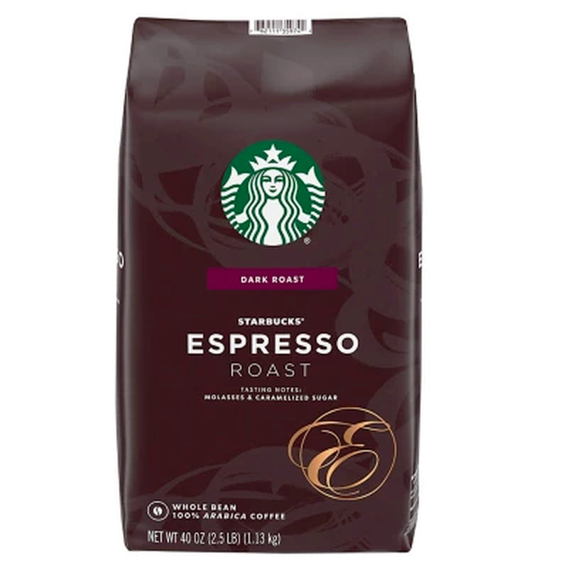 Starbucks Whole Bean Coffee, Espresso Roast Dark (40 Oz.) - Free Shipping