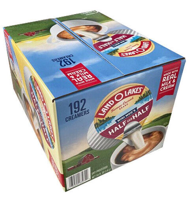 🔥 Land O Lakes Mini Moos Creamer Half and Half Cups 192 Ct Refrigerated Coffee