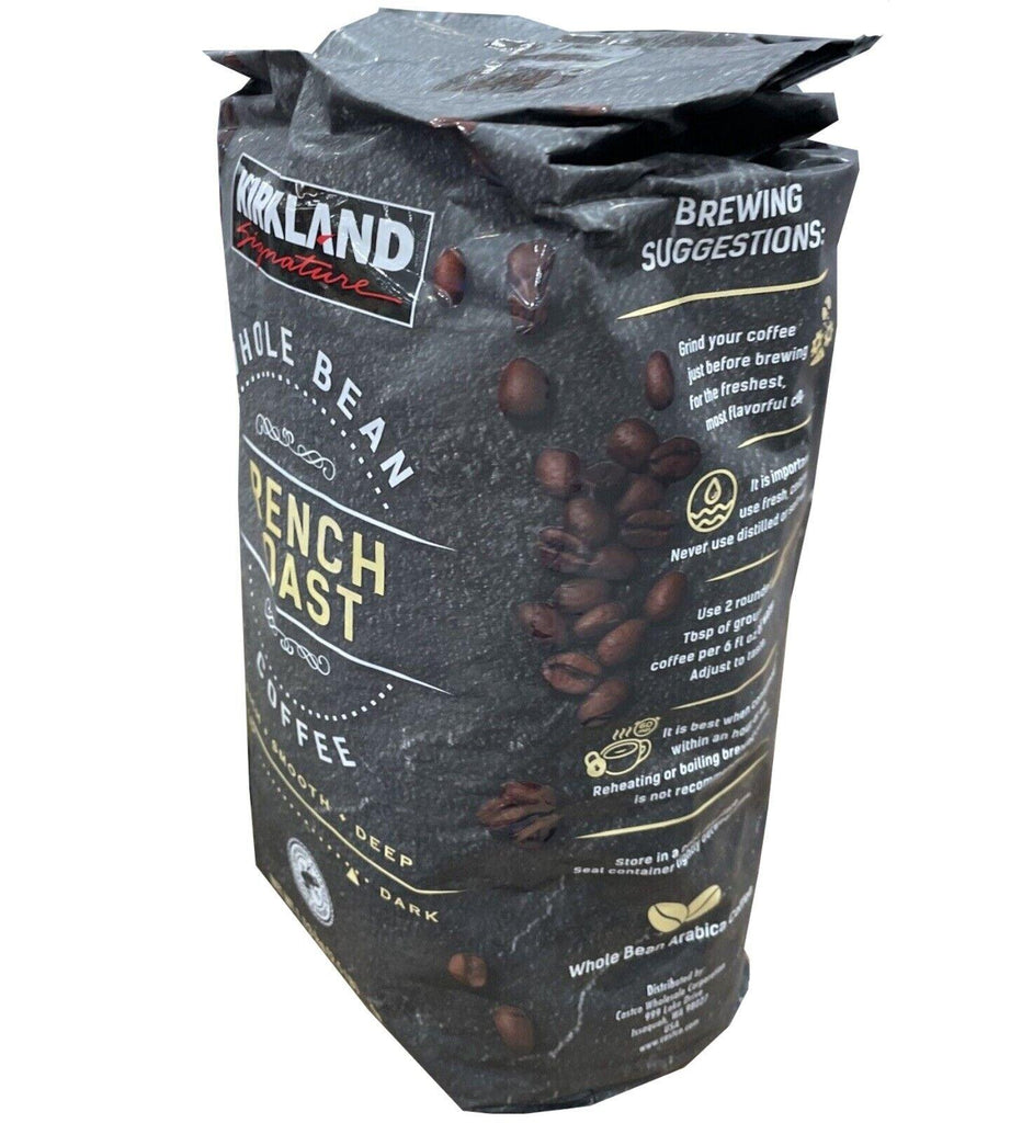 2 Packs Kirkland Signature Whole Bean Coffee, French Roast, 2.5 Lbs