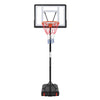 Ktaxon 33 In. Portable Basketball Hoop Stand, 6.5-8 Ft Adjustable Basketball Goal System, with PVC Backboard Indoor/Outdoor